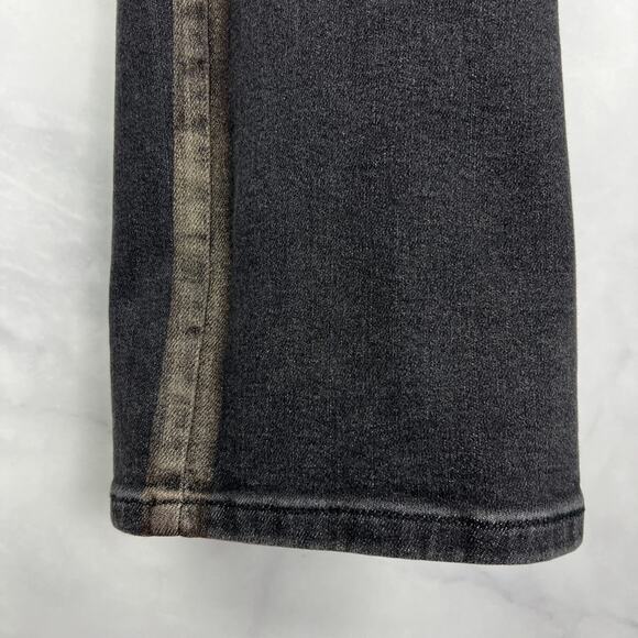 NWT Lane Bryant Signature Fit Slim Straight Jean Gold Foil Side Stripe Plus 24 - Picture 4 of 10